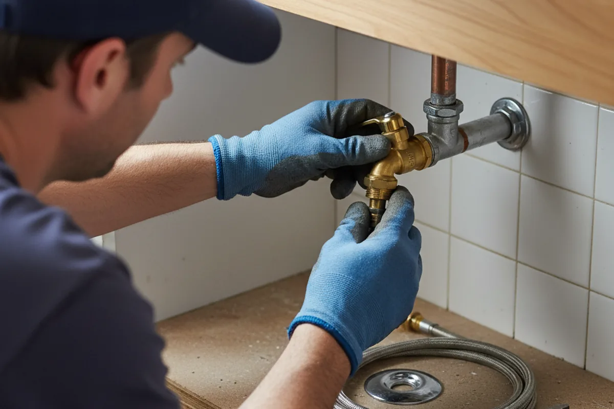 Shutoff valve and fitting work during Repiping in Orland